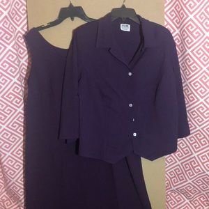R & M Richards women’s purple 2 piece skirt set (size 18w)